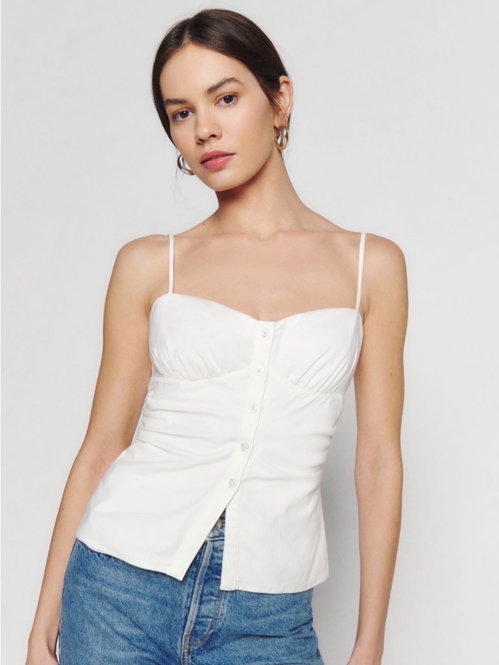 Reformation Blakey top white NWT, size 6